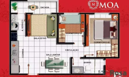 Apartamento para venda MORADA DO OURO II Cuiabá - 26184