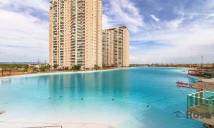 Apartamento para Venda e Locação, com 3 Suítes, completos com armários planejados e Praia Privativa no Brasil Beach, Cuiabá. - AP7787