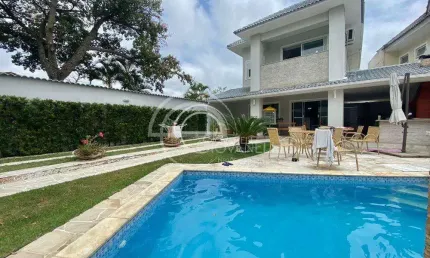 Imponente casa de luxo no recreio dos bandeirantes, rio de janeiro - 4 quartos, 4 suítes, 3 salas, 4 banheiros, 3 vagas, 620m².