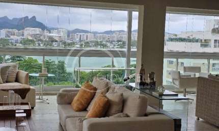 COBERTURA LINEAR  À VENDA DE ALTÍSSIMO PADRÃO! 4 SUÍTES !  BARRA DA TIJUCA - RIVIERA DA LAGOA!VISTA DESLUMBRANTE PARA LAGOA!