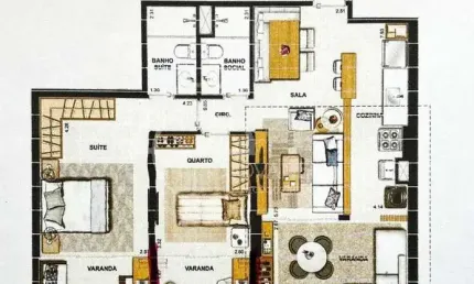 APARTAMENTO DE 2 QUARTOA À VENDA - RECREIO DOS BANDEIRANTES - WIDE RESIDENCES