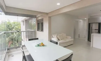 Apartamento 02 dormitorios moema com 02 suites e 01 vaga