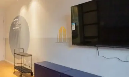 Cond. All Free Service, apartamento mobiliado de 45m² com 1 dormr, 1 vaga no Itaim Bibi. Cond. All F