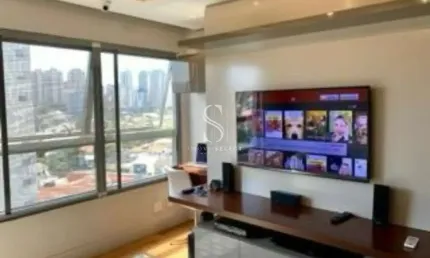 Condomínio maxhaus brooklin - apartamento de 70m² com 2 dormitórios, 1 suíte 100% mobiliado