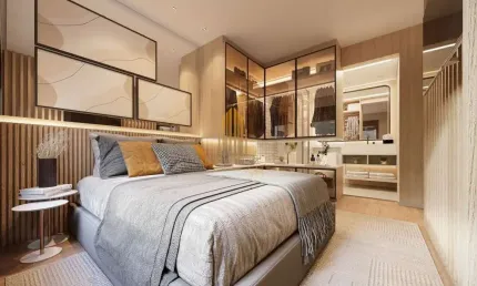 Condomínio sinésio em perdizes, apartamento de 37,36m² com 1 suíte, 1 vaga.