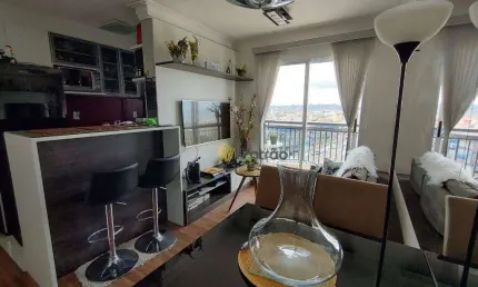 Apartamento Condomínio CENÁRIO DUO com 2 dormitórios à venda, 54 m² por R$ 414.000 - Utinga - Santo André/SP