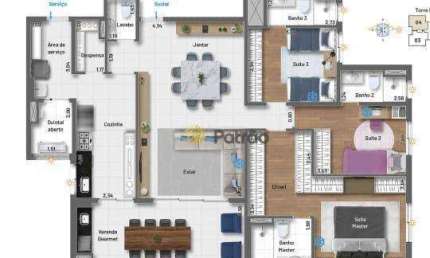 Apartamento com 3 quartos à venda na Avenida Kennedy, Jardim do Mar, São Bernardo do Campo