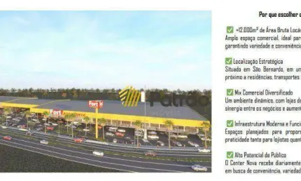 Ponto comercial para alugar na Avenida Pery Ronchetti, Nova Petrópolis, São Bernardo do Campo