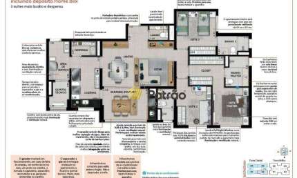 Apartamento com 3 quartos à venda na Avenida Aldino Pinotti, Centro, São Bernardo do Campo