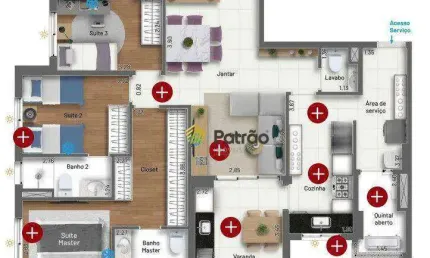 Apartamento com 3 quartos à venda na Avenida Kennedy, Jardim do Mar, São Bernardo do Campo