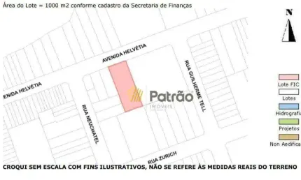 Terreno à venda, 1000 m² por r$ 1.750.000,00 - taboão - são bernardo do campo/sp
