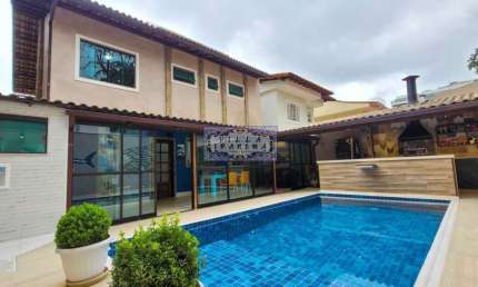 Casa em condomínio fechado com 4 quartos à venda na Estrada dos Três Rios, Freguesia (Jacarepaguá), Rio de Janeiro, 262 m2 por R$ 1.650.000