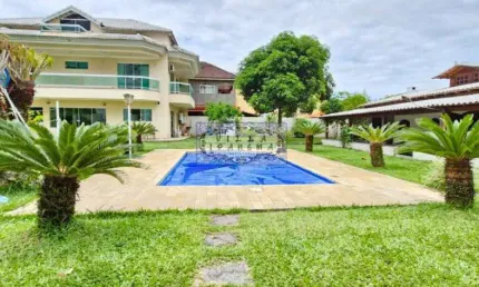 Casa em condomínio fechado com 5 quartos à venda na estrada dos bandeirantes, vargem pequena, rio de janeiro, 1100 m2 por r$ 2.200.000