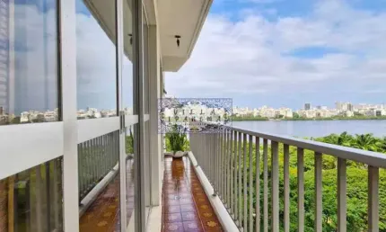 Apartamento com 1 quarto à venda na Avenida Epitácio Pessoa, Lagoa, Rio de Janeiro, 74 m2 por R$ 1.250.000