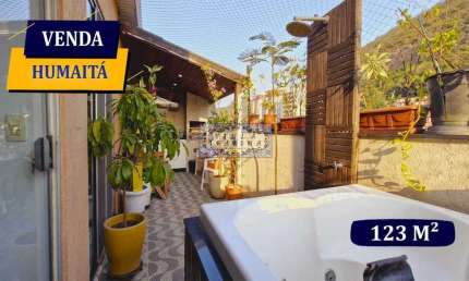 Cobertura com 4 quartos à venda na Rua Visconde de Silva, Humaitá, Rio de Janeiro, 123 m2 por R$ 1.890.000