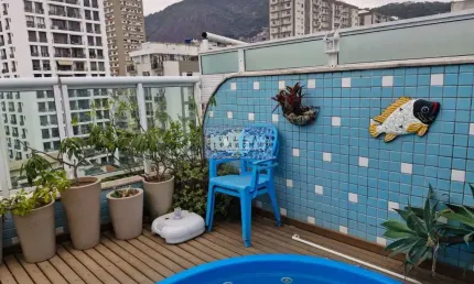 Cobertura com 3 quartos à venda na rua dezenove de fevereiro, botafogo, rio de janeiro, 180 m2 por r$ 2.785.000