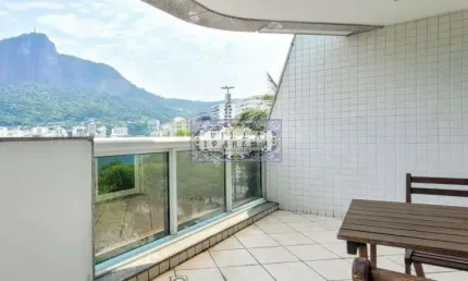 Flat com 2 quartos à venda na Avenida Epitácio Pessoa, Lagoa, Rio de Janeiro, 62 m2 por R$ 1.200.000
