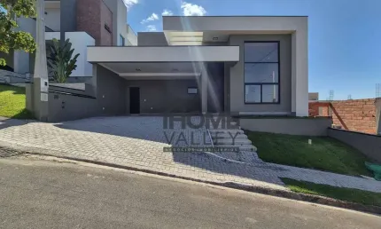 Casa de condomínio, térrea, nova, com 3 quartos, todos suítes, piscina, em valinhos/sp