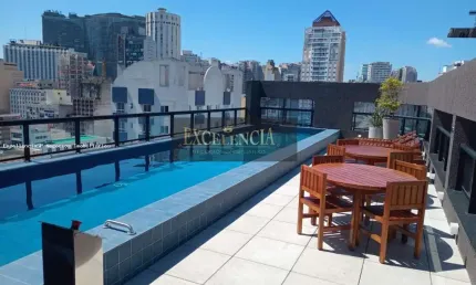 Flat para locação em são paulo, vila buarque, 1 dormitório, 1 banheiro