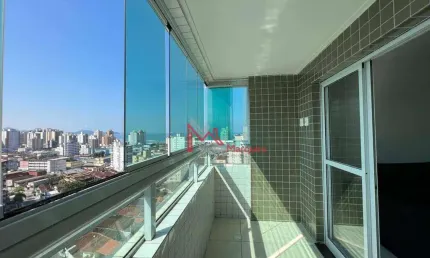 Apartamento com 1 dormitório para alugar, 48 m² por R$ 2.800,00/mês - Nova Mirim - Praia Grande/SP