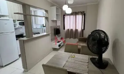 Apartamento com 1 dormitório para alugar, 67 m² por R$ 2.500,00/mês - Vila Assunção - Praia Grande/SP