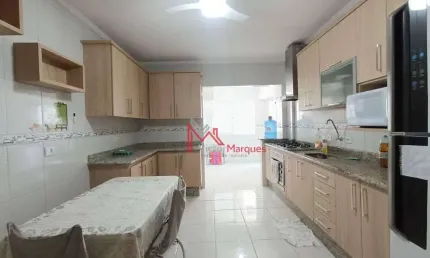 Apartamento com 3 dormitórios, sendo 2 suítes à venda, 132 m² por r$ 850.000 - aviação - praia grande/sp