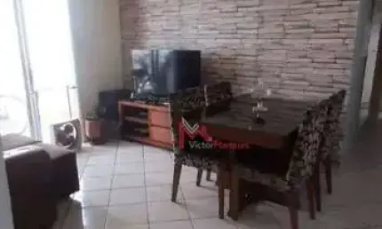 Apartamento com 2 dormitórios, sala com sacada  à venda, 54 m² por R$ 275.000 - Vila Antártica- Praia Grande/SP