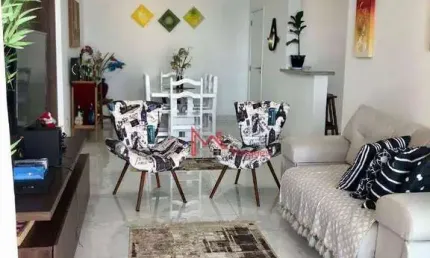 Apartamento com 3 dormitórios, sendo 3 suítes e todos os cômodos com VISTA MAR à venda, 132 m² por R$ 1.210.000 - Tupi - Praia Grande/SP