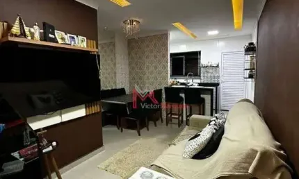 Sobrado com 2 dormitórios, todo mobiliado à venda, 65 m² por r$ 390.000 - ocian - praia grande/sp