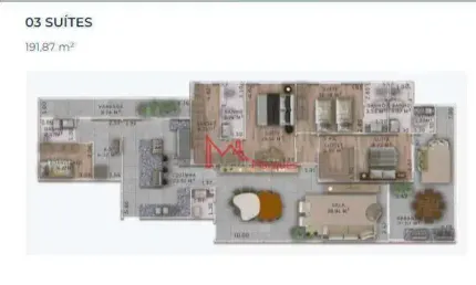 Apartamento com 3 dormitórios, sendo 3 suítes  à venda, 191 m² por r$ 1.390.000 - canto do forte - praia grande/sp