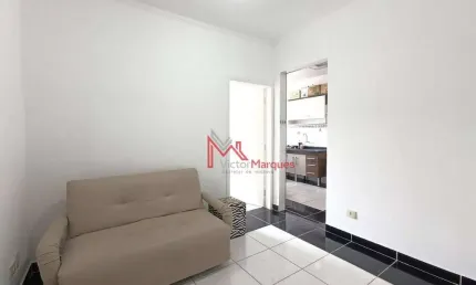 Apartamento com 1 dormitório para alugar, 45 m² por r$ 1.650,00/mês - tupi - praia grande/sp