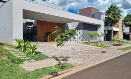 Casa nova em condomínio fechado com 4 suítes - residencial alphaville