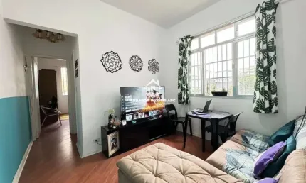 Apartamento (apartamento padrão) para venda e locação, 1 dorm(s), 1 vaga(s), 45 m²