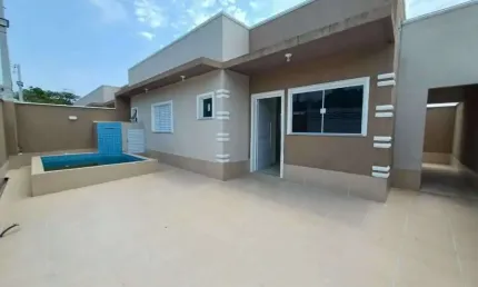 Casa com 2 dorms sendo 1 suíte, piscina, churrasqueirapor R$ 350.000 - Santa Júlia - Itanhaém/SP