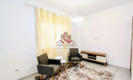 Apartamento com 2 quartos à venda na Rua Morvan Dias de Figueiredo, 219, Vila Voturua, São Vicente por R$ 300.000