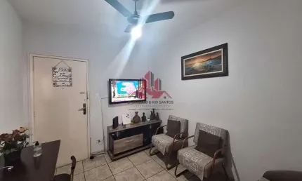 Apartamento com 1 quarto à venda na vinte e dois de janeiro, 336, centro, são vicente por r$ 180.000
