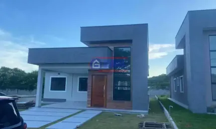 Casa em condomínio fechado com 3 quartos à venda na Rua João da Cunha Abreu, São José do Imbassaí, Maricá, 117 m2 por R$ 550.000