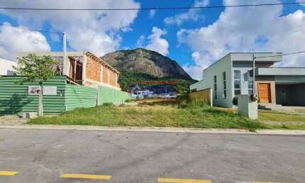 Terreno em condomínio fechado à venda na Rodovia Ernani do Amaral Peixoto, Inoã, Maricá, 370 m2 por R$ 200.000