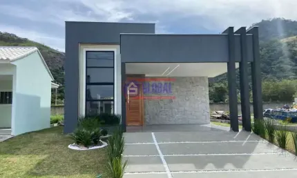 Casa em condomínio fechado com 3 quartos à venda na rua joão da cunha abreu, são josé do imbassaí, maricá, 122 m2 por r$ 650.000