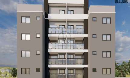 Apartamento novo, 2 dormitórios, sendo 1 suíte. 1 vaga de garagem demarcada, sacada com churrasqueira em Pinhais/PR. Preparo para Ar Condicionado.