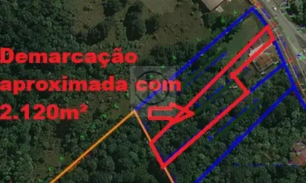 Grande oportunidade em colombo  terreno de 2.120m² em localização estratégica!  valor especial: apenas r$ 1.100.000