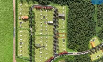 Terreno Lote à venda no Alphaville Paraná em Campo Largo com fundos para bosque