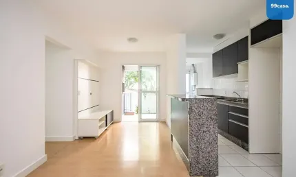 Apartamento semimobiliado para locação no campo comprido, curitiba - pr