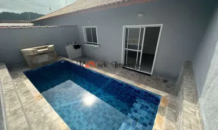 Casa com 2 dorms, Balneário Anchieta, Mongaguá - R$ 324 mil, Cod: 1857