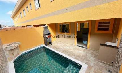 Sobrado de Condomínio com 2 quartos, Cibratel II, Itanhaém - R$ 349 mil, Cod: 2172