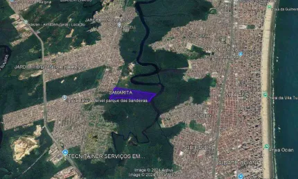 Área à venda, 280.687, 10 m² por R$ 50.523.678 - Samaritá - São Vicente/SP