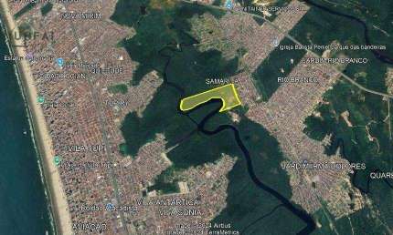 Área à venda, 323.307, 26 m² por R$ 58.195.306 - Samaritá - São Vicente/SP