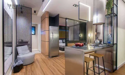 Apartamento com 1 dormitório à venda, 44 m² por r$ 434.000,00 - parque campolim - sorocaba/sp