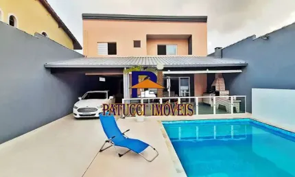 SUA FAMILIA MERECE! Sobrado de Alto Padrão MOBILIADO, Próximo ao Mar.