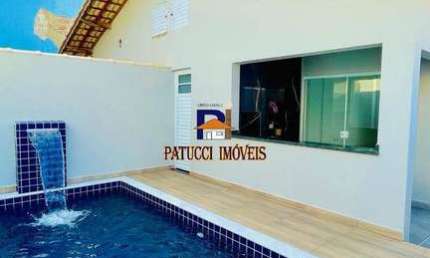 Novidade! Linda Casa Nova com Piscina na Cidade de Itanhaém